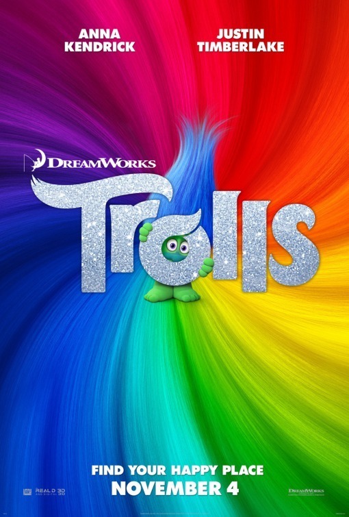 Poster de la película "Trolls"