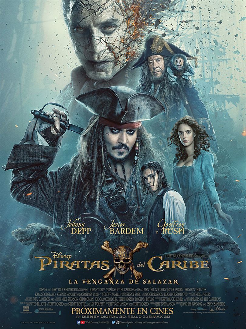 Poster de la película "Piratas del Caribe: Los hombres muertos no cuentan cuentos"