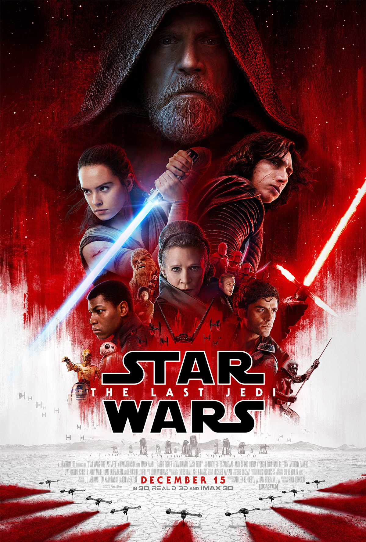 Poster de la película "Star Wars: Los últimos Jedi"