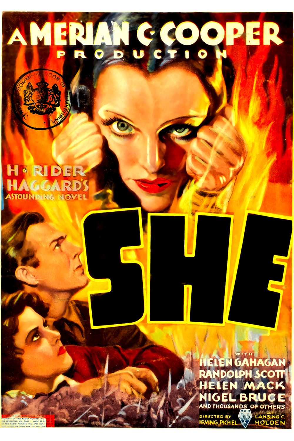 Poster de la película "She, La diosa del fuego"